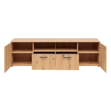 Komoda MultiDo 180 cm z 2 drzwiami i 2 szufladami dąb artisan