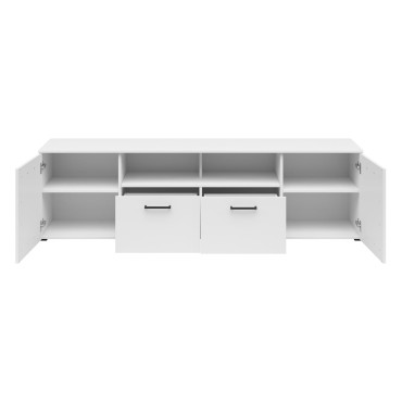 Komoda MultiDo 180 cm z 2 drzwiami i 2 szufladami biała