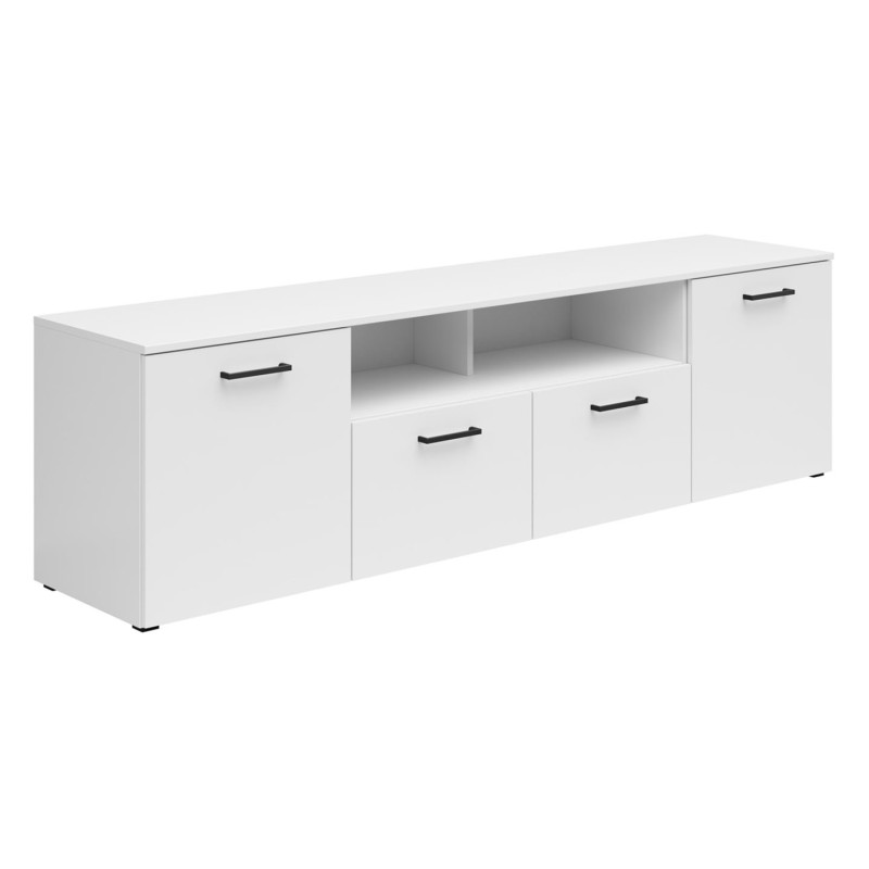 Komoda MultiDo 180 cm z 2 drzwiami i 2 szufladami biała