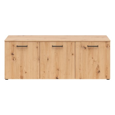 Komoda MultiDo 140 cm z 3 drzwiami dąb artisan