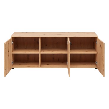 Komoda MultiDo 140 cm z 3 drzwiami dąb artisan