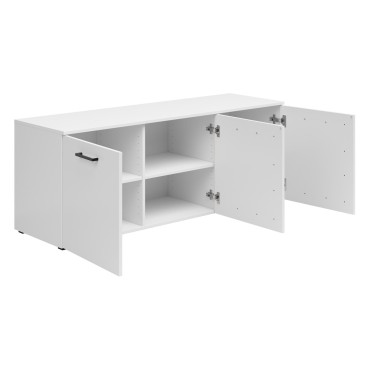 Komoda MultiDo 140 cm z 3 drzwiami biała