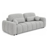 Sofa trzyosobowa Bubble rozkładana z pojemnikiem szara