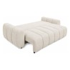 Sofa trzyosobowa Bubble rozkładana z pojemnikiem taupe