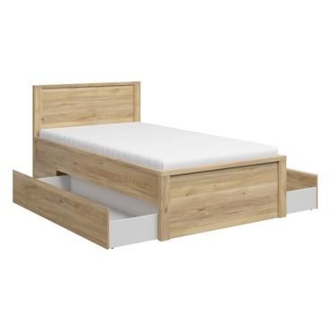 Łóżko Kaspian T 120x200 dąb mauvella