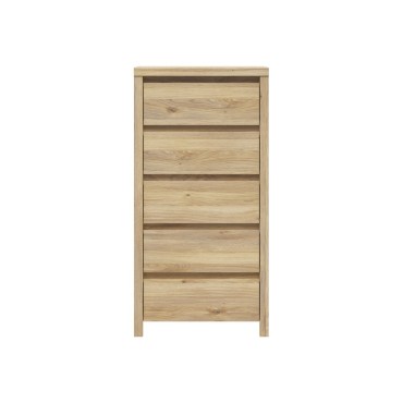 Komoda Kaspian 56 cm z 5 szufladami dąb mauvella