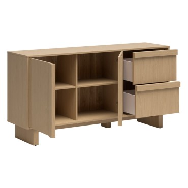 Komoda Modo 154 cm z 2 drzwiami i 2 szufladami dąb arles