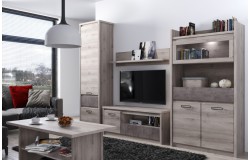 System JAZZ regał 2d1s  kasztan nairobi / onyx