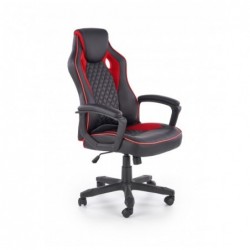 BAFFIN fotel gabinetowy czarny / czerwony