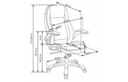 SATURN fotel gabinetowy czarny