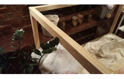 Łóżko domek drewniane dla dzieci Mila KM