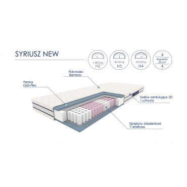 SYRIUSZ materac 180x200 cm