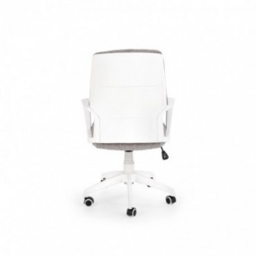 SPIN 2 fotel pracowniczny jasny popiel / biały 